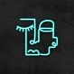Graphic Face Neon Sign