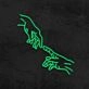 Hands Of God Neon Sign