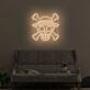 Skull with sun hat LED Neon Sign
