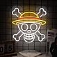 Skull with sun hat LED Neon Sign