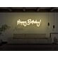 Happy Birthday Cursive Neon Sign