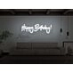 Happy Birthday Cursive Neon Sign
