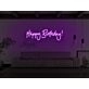 Happy Birthday Cursive Neon Sign