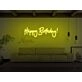 Happy Birthday Cursive Neon Sign