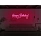 Happy Birthday Cursive Neon Sign