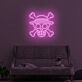 Skull with sun hat LED Neon Sign