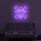 Skull with sun hat LED Neon Sign