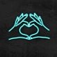 Heart Hands Neon Sign