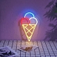 Ice Cream With 3 Balls Neon Sign