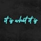 It Is What It Is Neon Sign