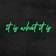 It Is What It Is Neon Sign