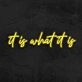 It Is What It Is Neon Sign