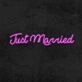 Just Married Neon Sign