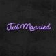 Just Married Neon Sign