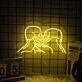 Kissing Skulls Neon Sign