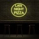 Late Night Pizza Neon Sign