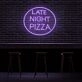 Late Night Pizza Neon Sign