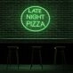 Late Night Pizza Neon Sign