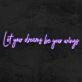 Let Your Dreams Be Your Wings Neon Sign