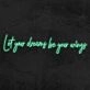 Let Your Dreams Be Your Wings Neon Sign
