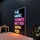 Music Sounds Better With You Neon Sign