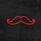Mustache Neon Sign