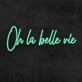 Oh La Belle Vie Neon Sign