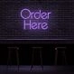 Order Here Neon Sign