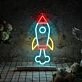 Rocket Neon Sign