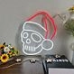 Santa Skull Neon Sign