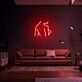 Side Boob Neon Sign