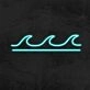 Waves Neon Sign