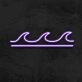 Waves Neon Sign