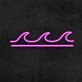 Waves Neon Sign