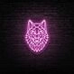 Wolf King Neon Sign