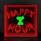 Happy Hour Infinity Mirror Neon Sign
