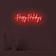 Happy Holidays LED illuminated sign
