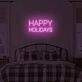 Happy Holidays LED illuminated sign