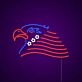 American National Eagle 4th of July Neon Sign