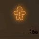 Gingerbread Man LED Neon Sign