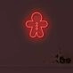 Gingerbread Man LED Neon Sign