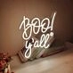 Boo Yall Neon Sign