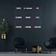 Character Names Collage Neon Sign