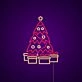 Christmas Tree Presents Neon Sign