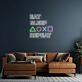 Eat Sleep Repeat Neon Sign