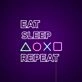 Eat Sleep Repeat Neon Sign