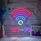Free Wifi Neon Sign