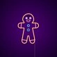 Gingerbread Man Neon Sign