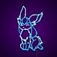 Glaceon Wink Neon Sign