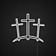 Good Friday Three Crosses Neon Sign